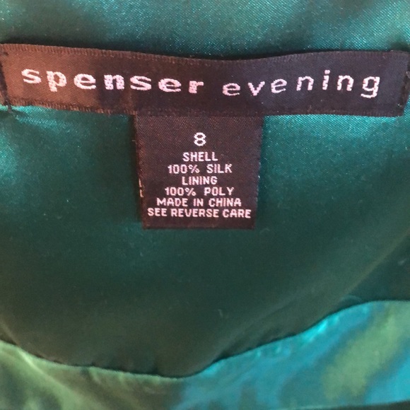 Gorgeous Green Silk Evening Blouse - Picture 8 of 10